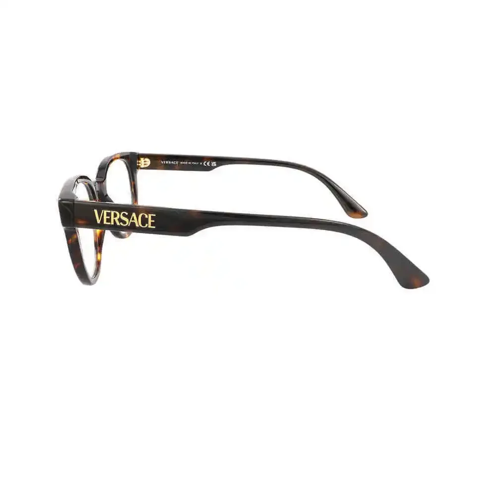 NWT Versace VE3317-108-49 Brown Round 49mm Glasses